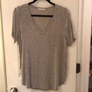 Grey v neck